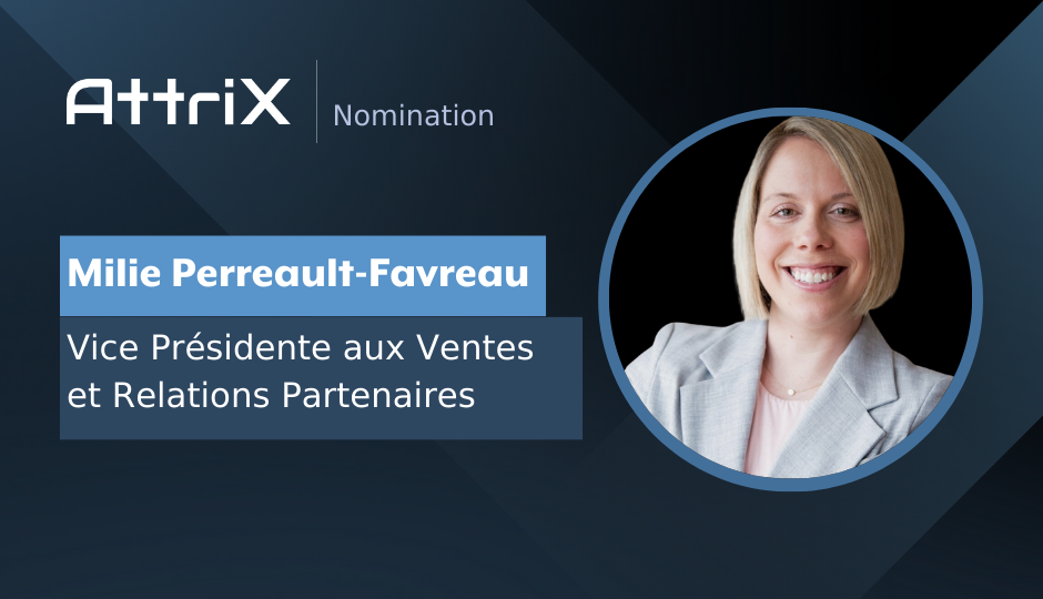 Nomination de Milie Perreault - VP Ventes et relations partenaires